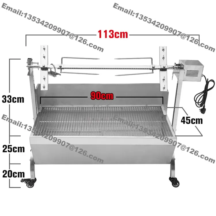 Бесплатная доставка сверхмощный барбекю гриль 89 см из свиной козьей древесной