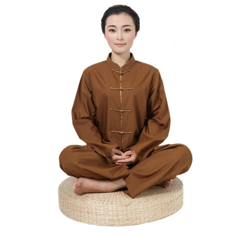 Женская униформа одеяния буддийских монахов shaolin буддистская одежда модель TA537 |