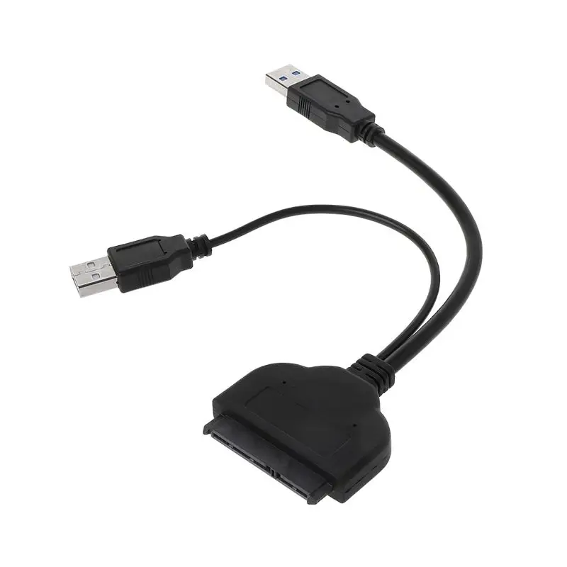 Двойной USB 3 0 на Sata жесткий диск адаптер кабель HDD SSD конвертер провода шнур для 2 5