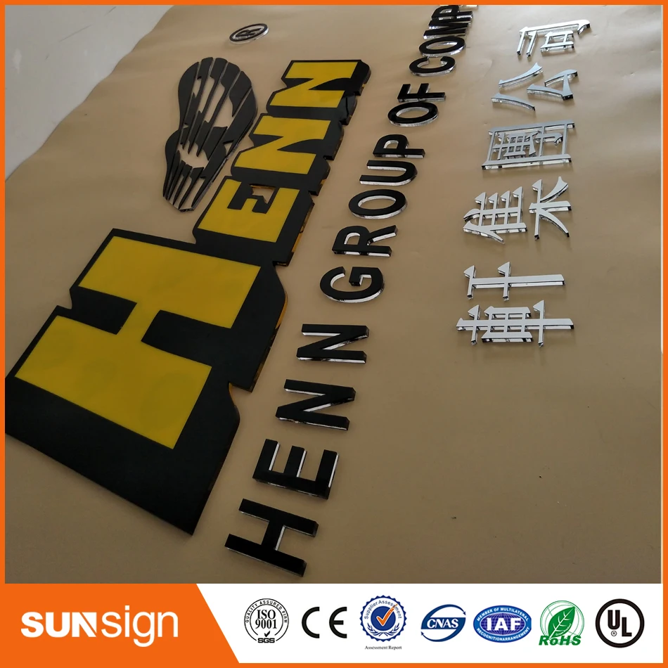 Уличная реклама акриловый светящиеся знаки 3D буквы по индивидуальному заказу|3d