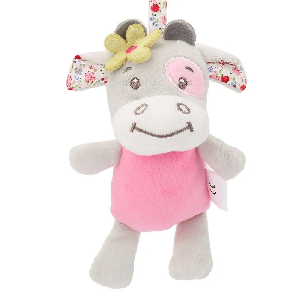 Pink Cattle Детское полотенце с животными, мягкое плюшевое комфортное полотенце, мягкое плюшевое полотенце, успокаивающее полотенце, детские плюшевые игрушки - Цвет: Pink Cattle