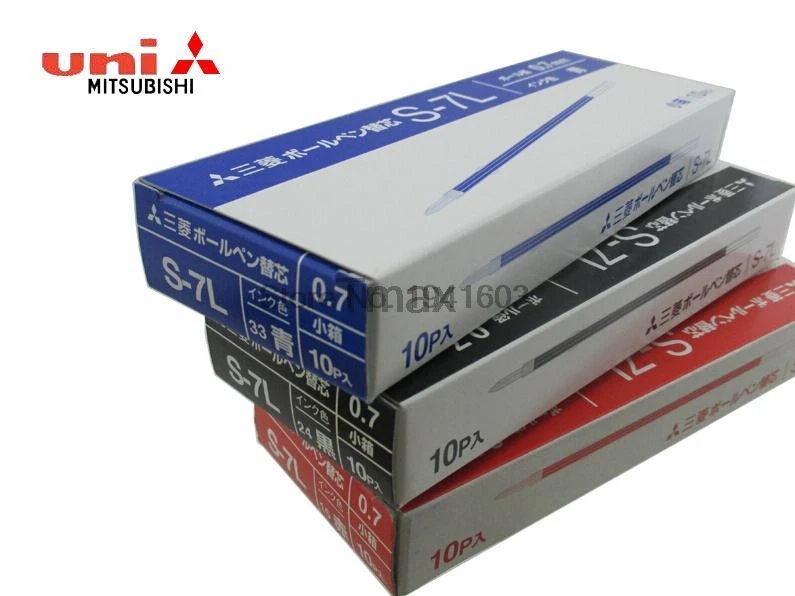 6 шт./лот Mitsubishi Uni S 7L ручка заправка 0 7 мм для шариковых заправок офисные и школьные