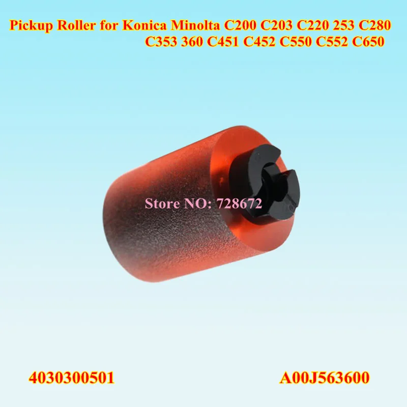 6 X A00J563600 4030300501 Пикап Ролик для Konica Minolta C200 C203 C220 253 C280 C353 360 C451 C452 C550 C552 C650 подающий