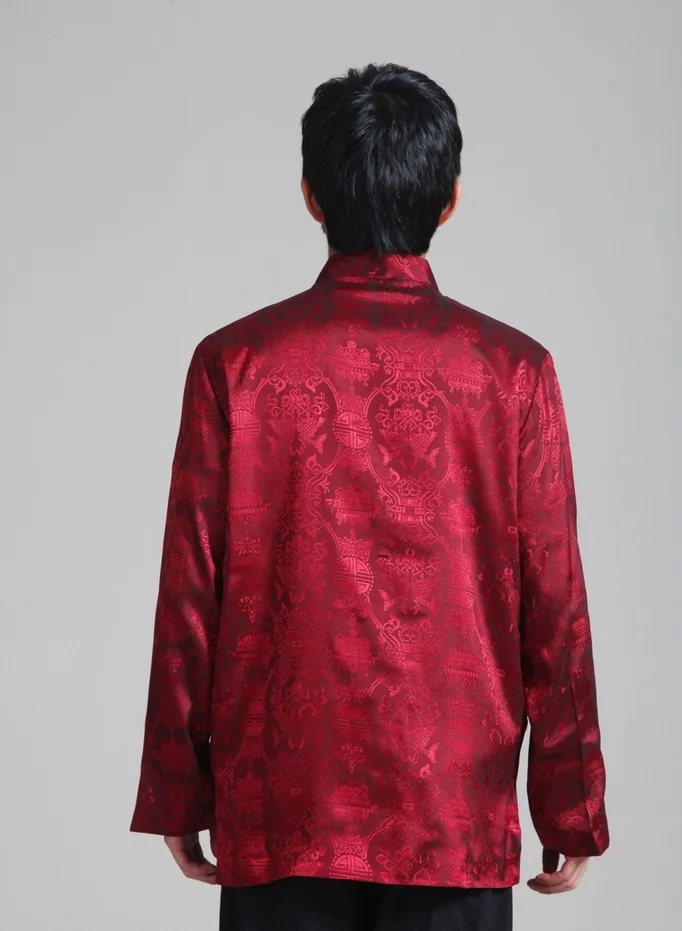 Костюм с длинными рукавами в стиле Танг Китайская классическая Двусторонняя