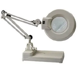 Free choose:10x, 20 X,Desktop Magnifier with Light and Stretchable ,Folding
