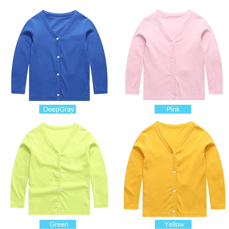 SheeCute/Одежда для маленьких детей; вязаный кардиган ярких цветов для мальчиков и девочек; свитер для детей; сезон весна-осень; тонкая хлопковая верхняя одежда; 0286