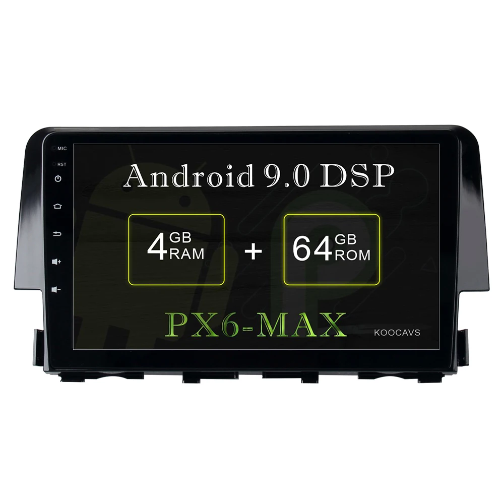 

Автомобильный GPS-радиоплеер KOOCAVS 9 дюймов IPS Android 9,0 для Honda Civic 2015, 2016, 4 Гб + 64 ГБ, стерео мультимедийное головное устройство
