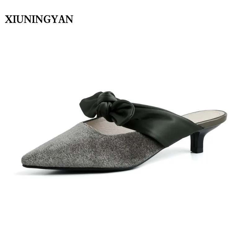 XIUNINGYAN/2019 г. Разноцветные Женские туфли лодочки бархатные летние модельные на
