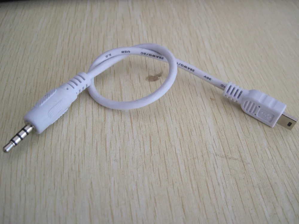 Мини USB-3 5 мм Aux аудио кабель 50 см 5pin Mini USB B штекер 3 аудиосигнала провод | Компьютеры