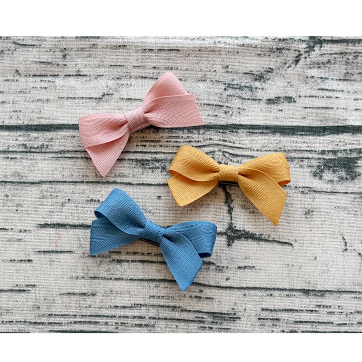 40 шт./партия заколки для волос тканевый бант аксессуары школьниц|bow clip|bow hair cliphair bow