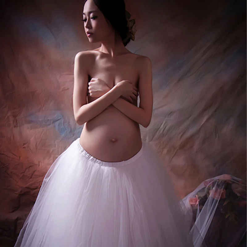 Реквизит для фотосессии беременных элегантное белое кружевное платье в