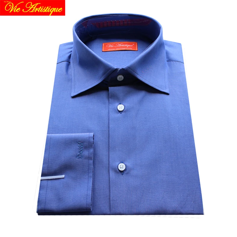 Мужская Фланелевая деловая рубашка с длинным рукавом серая Повседневная