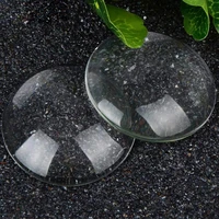 50mm big round magnifying clear glass domed cabochons