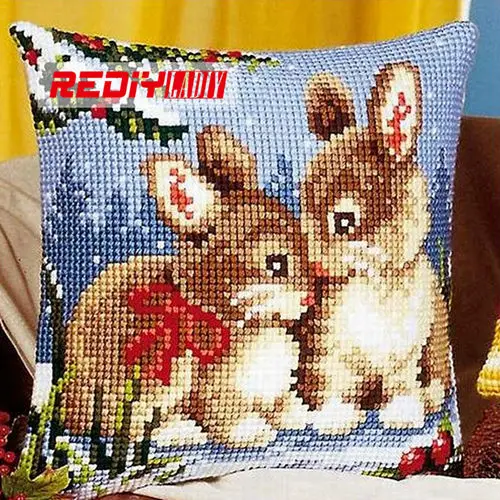 CX0132 LADIY для диванной подушки животных подушки для диванов закат Декоративная Подушка Чехол DMC Вышивка крестом - Цвет: CX0132