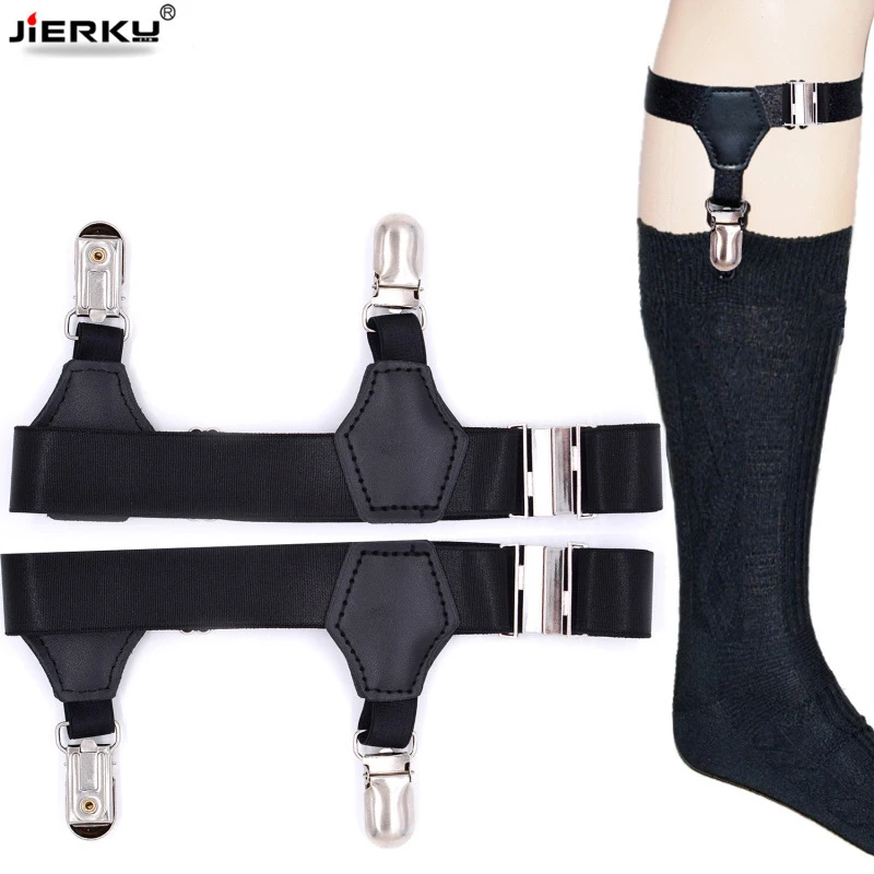 

Sock Garters Man's Sox's Stays Holder Gentleman Leg Suspenders Shirt Braces Elastic Uniform Business strap Shirt Garters WJ002