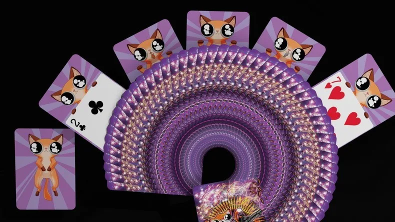 Angry Pussies Playing Cards Poker Size Deck USPCC Custom Limited Edition Sealed Magic Props | Игрушки и хобби