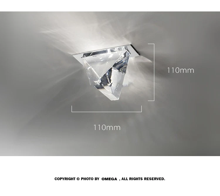 Постсовременный светильник роскошная хрустальная потолочная лампа маленькая