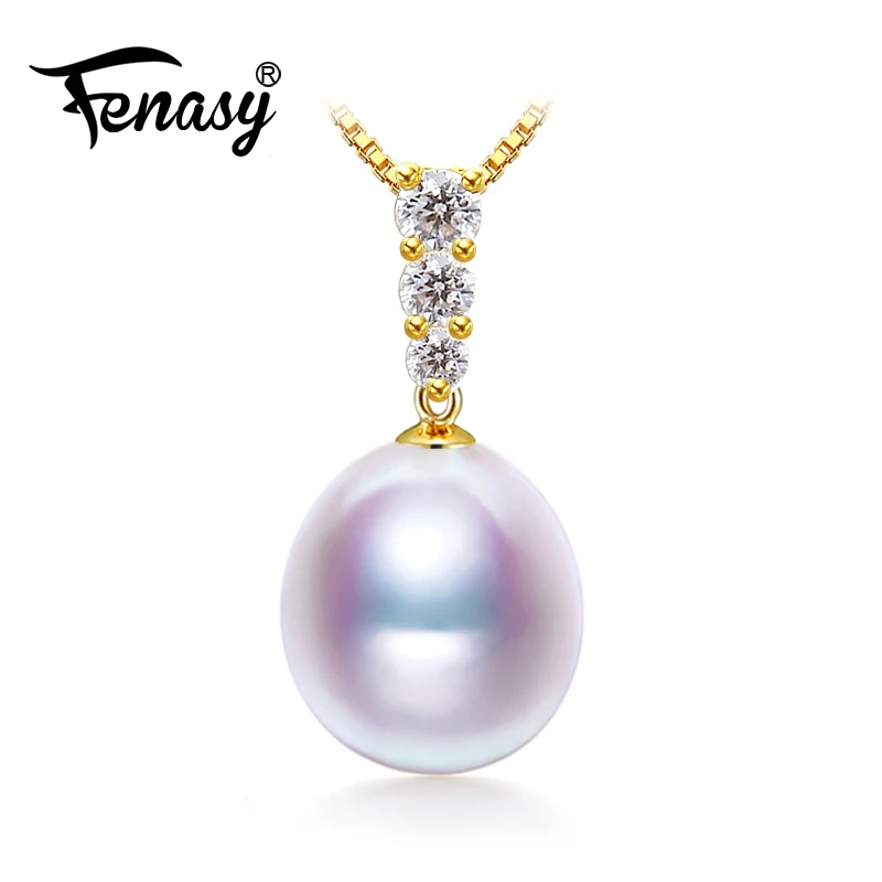 Женская подвеска из серебра 925 пробы с жемчугом|necklace necklace|necklace silver necklacependant pearl