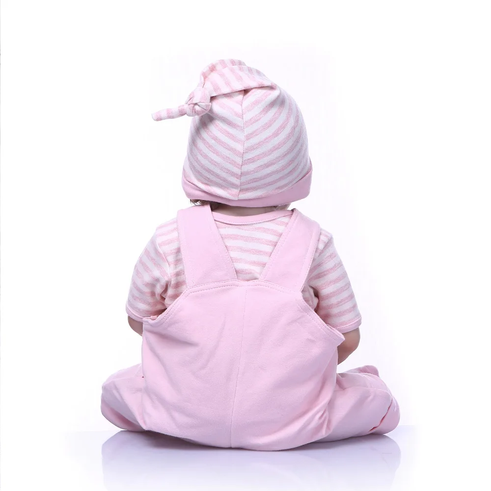 Nicery 22 дюйма 55 см Bebe Reborn Doll Жесткий Силиконовый мальчик девочка игрушка Baby подарок