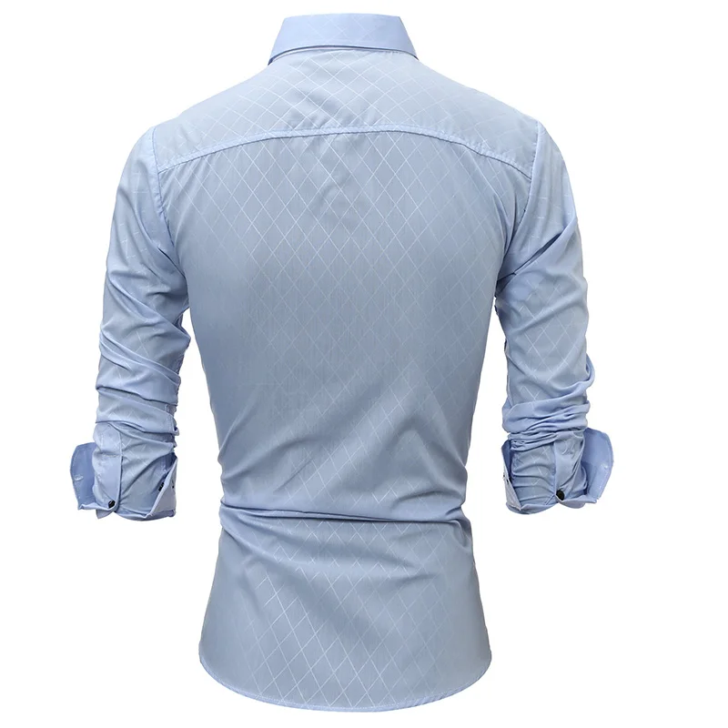Лидер продаж 2017 модная мужская одежда рубашка с длинным рукавом узором в виде