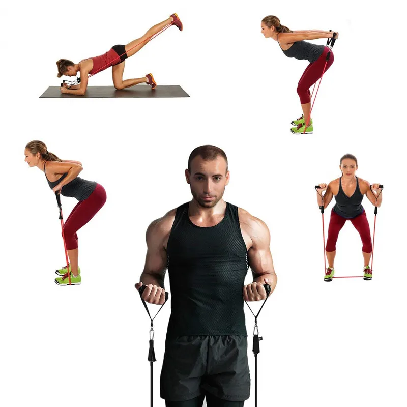 11 шт./компл. тренажеры для фитнеса Резистентные ленты латексные упражнения