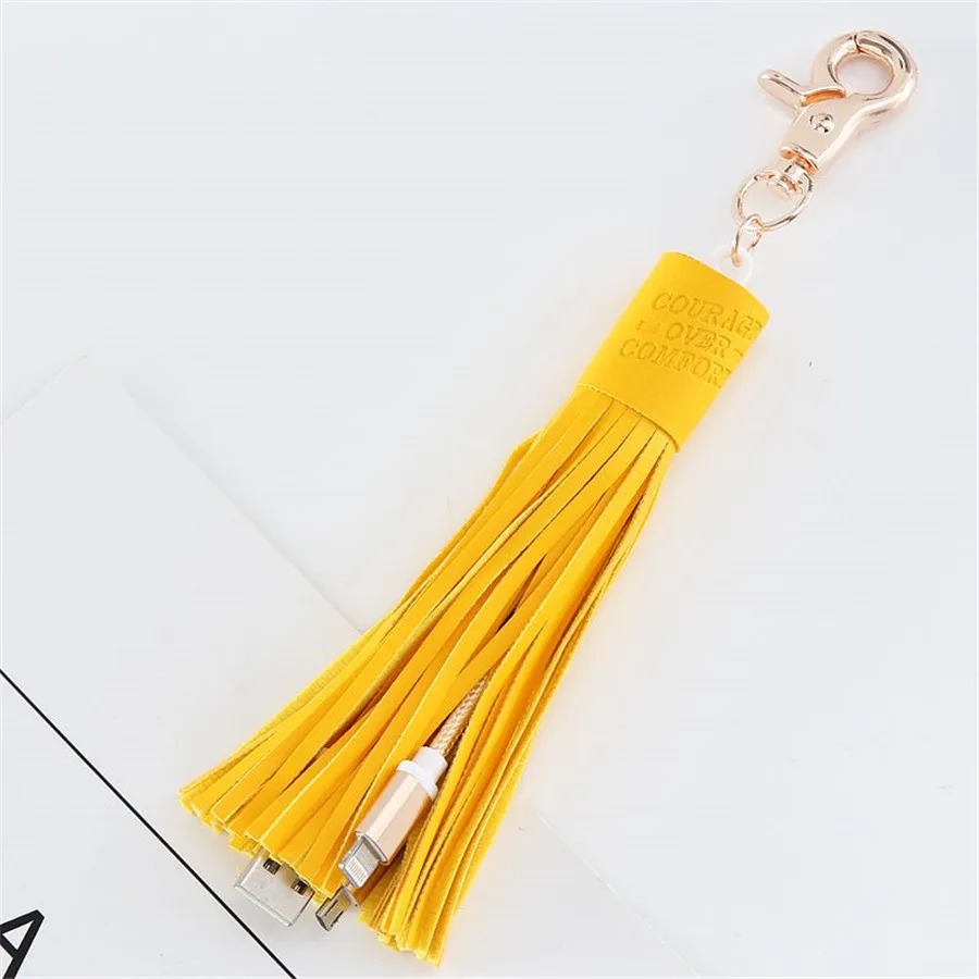 Многофункциональный USB плетеный шнур зарядное устройство сумка подвеска кисточкой брелок личность аксессуары декоративные украшения Шарм BP02