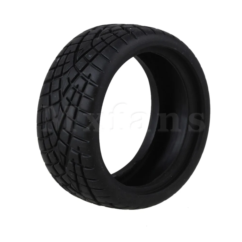 Mxfans черная резиновая шина 45 мм внутренний диаметр RC 1:10 на дороге комплект