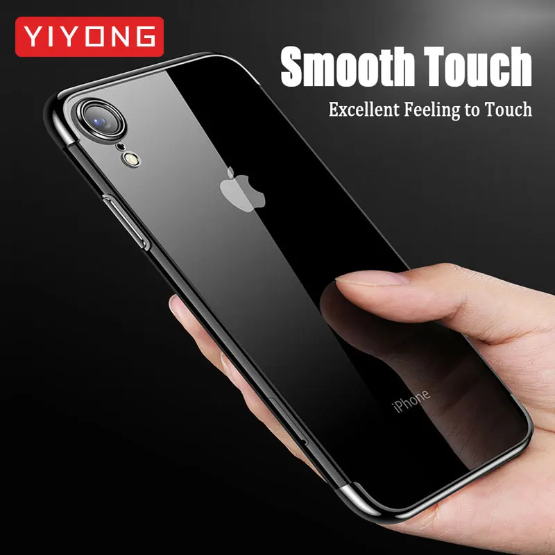 YIYONG Ultra-Slim For iPhone X XS Max TPU Soft Case Cover Apple XR 6 6S Coque Silicone 7 8 Plus Phone |