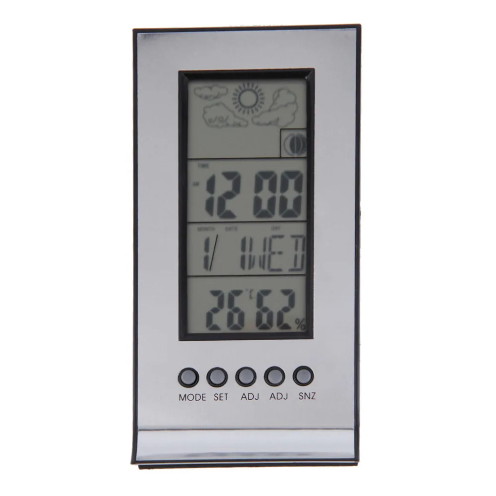 2017 New Arrival Indoor Outdoor Wireless Thermometer Weather Station Alarm Clock Calendar Drop Shipping | Инструменты