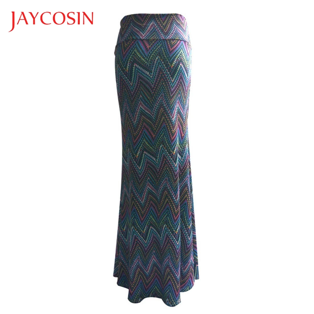 JAYCOSIN женская длинная юбка с высокой талией и принтом в стиле бохо вечерняя