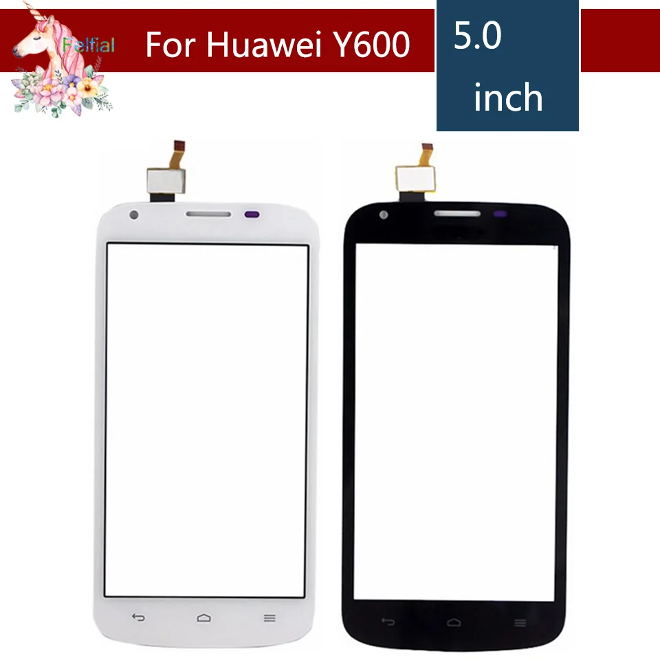 

5.0" For Huawei Ascend Y600 LCD Touch Screen Digitizer Sensor Outer Glass Lens Panel Replacement