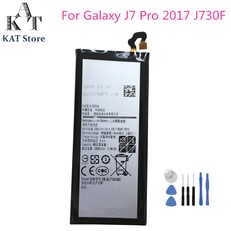 Аккумулятор для Samsung Galaxy J7 Pro 2017 J730 мобильный телефон/DS J730FM J730G|Аккумуляторы