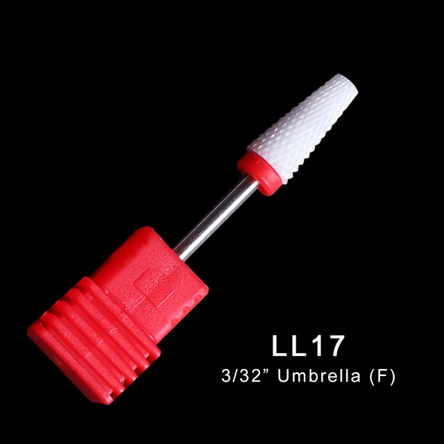 LL17 1 шт. керамические сверла для ногтей кукурузные фрезы для фрезерного станка вращающийся заусенец Гель-лак для нейл-арта для удаления маникюрных инструментов LYLL01-28 - Цвет: LL17