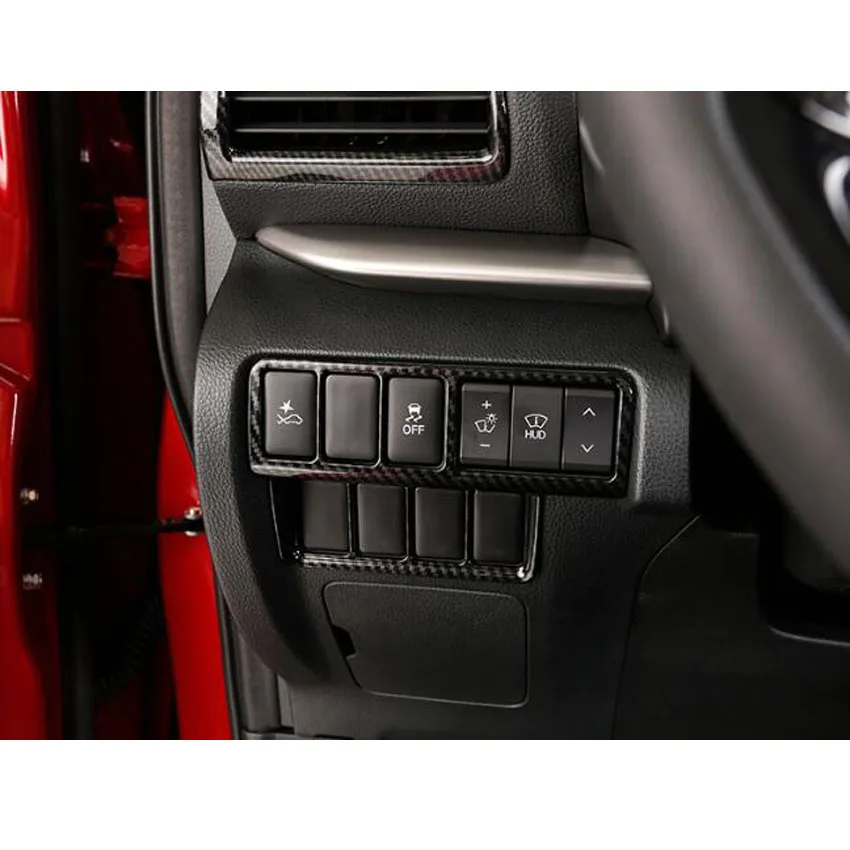 Переключатель для передних фар Mitsubishi Eclipse Cross 2017 2018 LHD из углеродного волокна