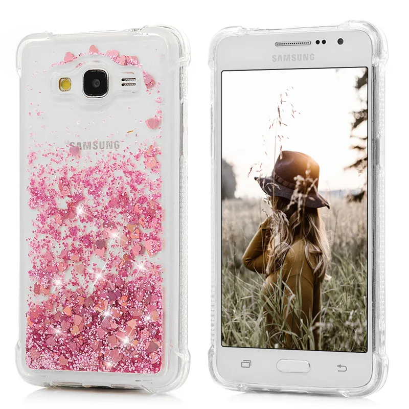 YOKIRIN для Samsung Galaxy G530/J2 Prime сердце любовь блеск Bling Мягкие TPU чехол блестящие