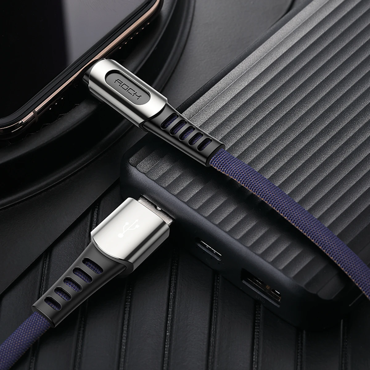 USB кабель для передачи данных из цинкового сплава для iPhone X, XR, XS, Max, XS, 8, 7, iPad, нейлоновый плетеный кабель для синхронизации данных и зарядки телефона, usb кабель для освещения