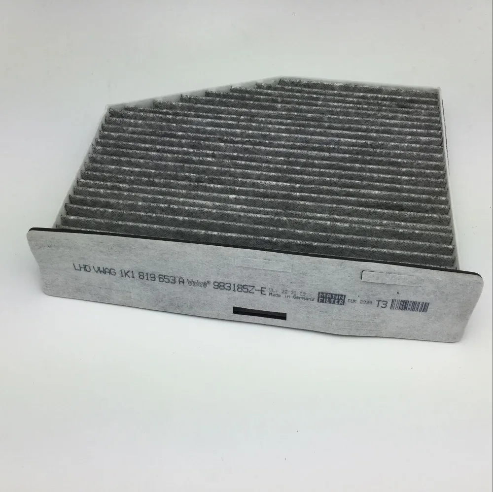 Для VW Touran Golf MK6 Passet CC B7 Skoda Octavia углеродный воздушный фильтр кабины 1K1 819 653 A|air filter