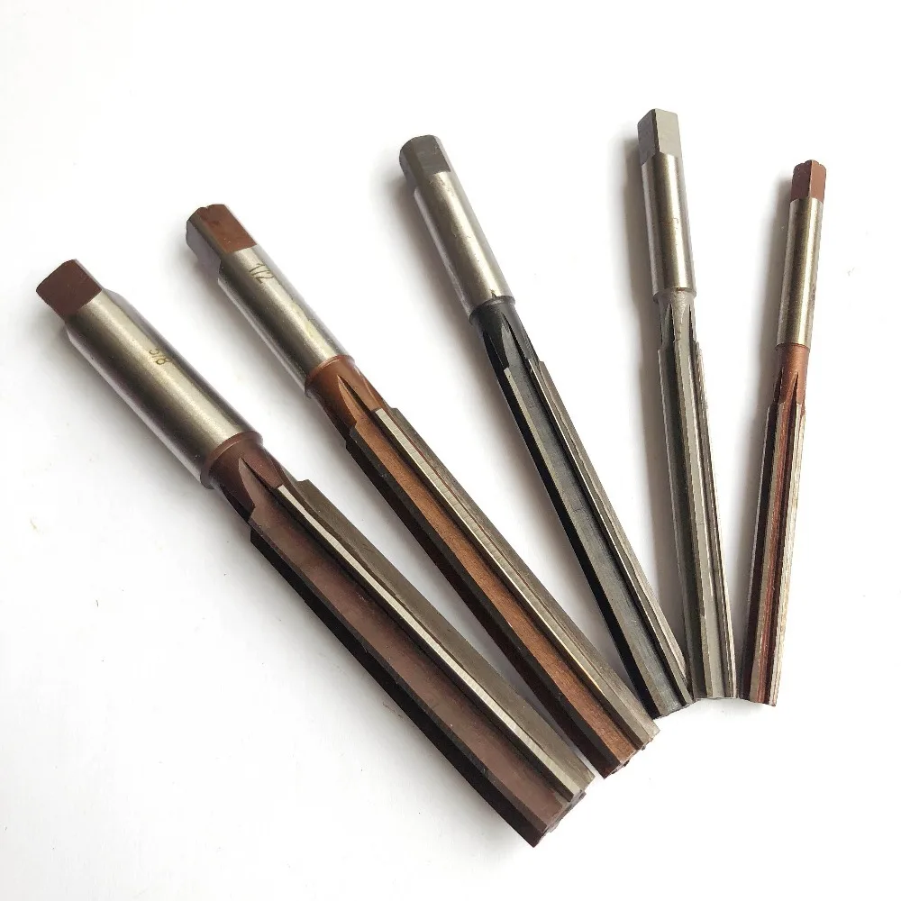 

5Pcs/Set 1/4'' 5/16'' 3/8'' 1/2'' 5/8'' Hand Reamer Precision Alloy Steel Straight Shank Machine Hand Tools Chucking Cutters