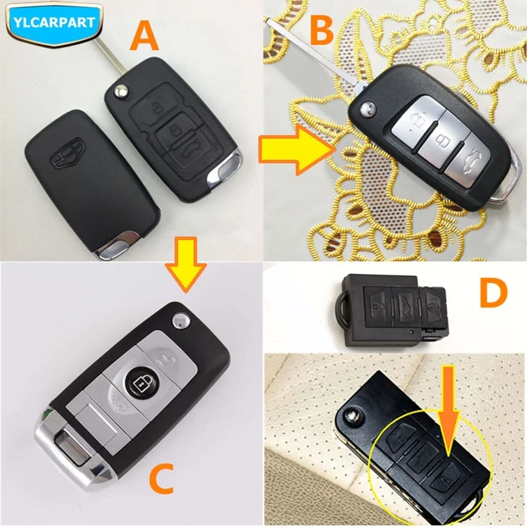 Для Geely Emgrand 8, EC8, E8, корпус автомобильного ключа дистанционного управления