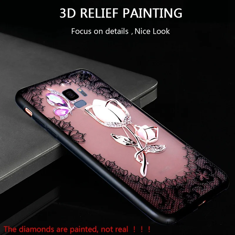 UPaitou 3D рельеф кружевное платье с цветочным рисунком чехол для телефона Samsung Galaxy J2