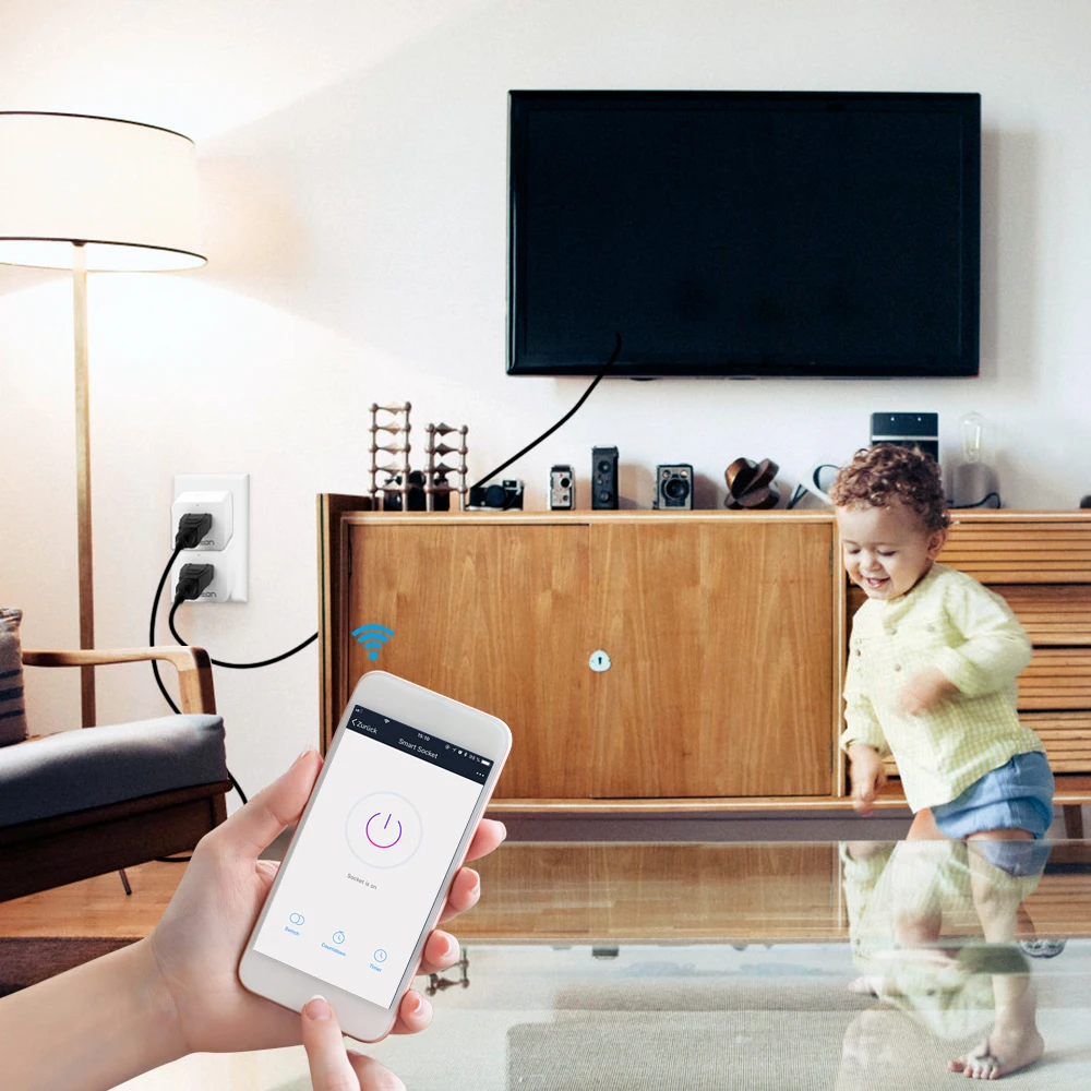 Hyleton smart plug 10A домашняя Автоматизация wifi розетка 100-240 В дистанционное управление EU/US/AU Wifi розетка работает с Alexa и Google