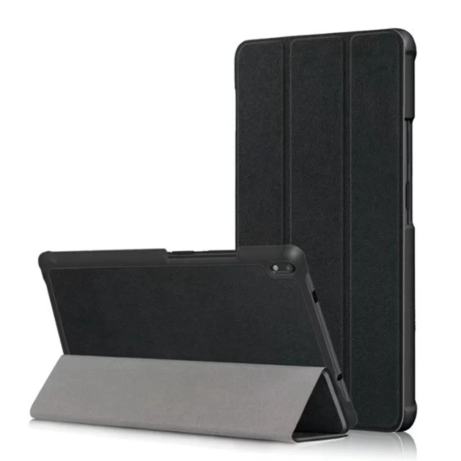 black Тонкий кожаный чехол-книжка из искусственной кожи чехол для lenovo Tab 4, 8 плюс TB-8704X TB-8704F TB-8704N Стенд Крышка для lenovo Tab 4, 8 плюс планшетный чехол - Цвет: black