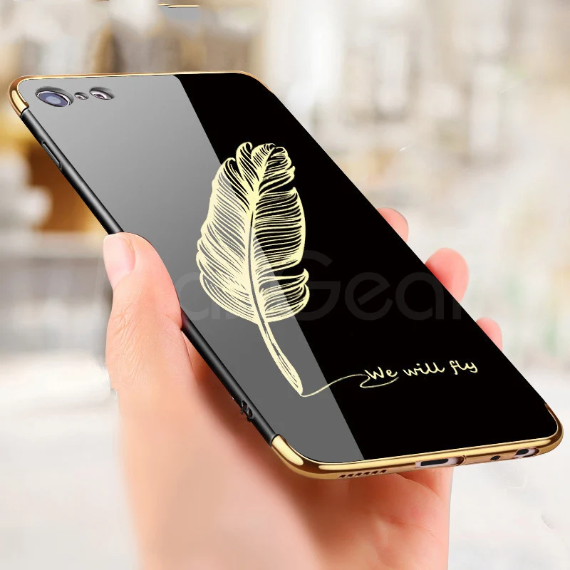 Feather case for iPhone XS MAX XR clean smooth soft Silicone TPU Phone Cases 6 6S 7 8 10 X Plus Case Cover Coqu |