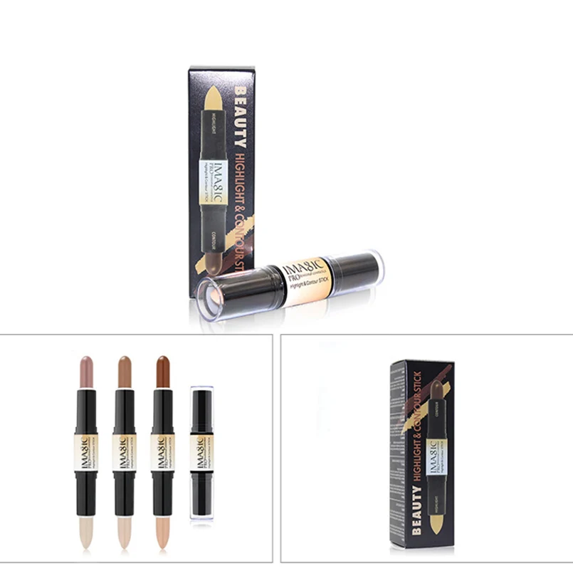 Imagic Уход за кожей лица глаз Корректоры для Макияж дважды конец contour stick карандаш 3D