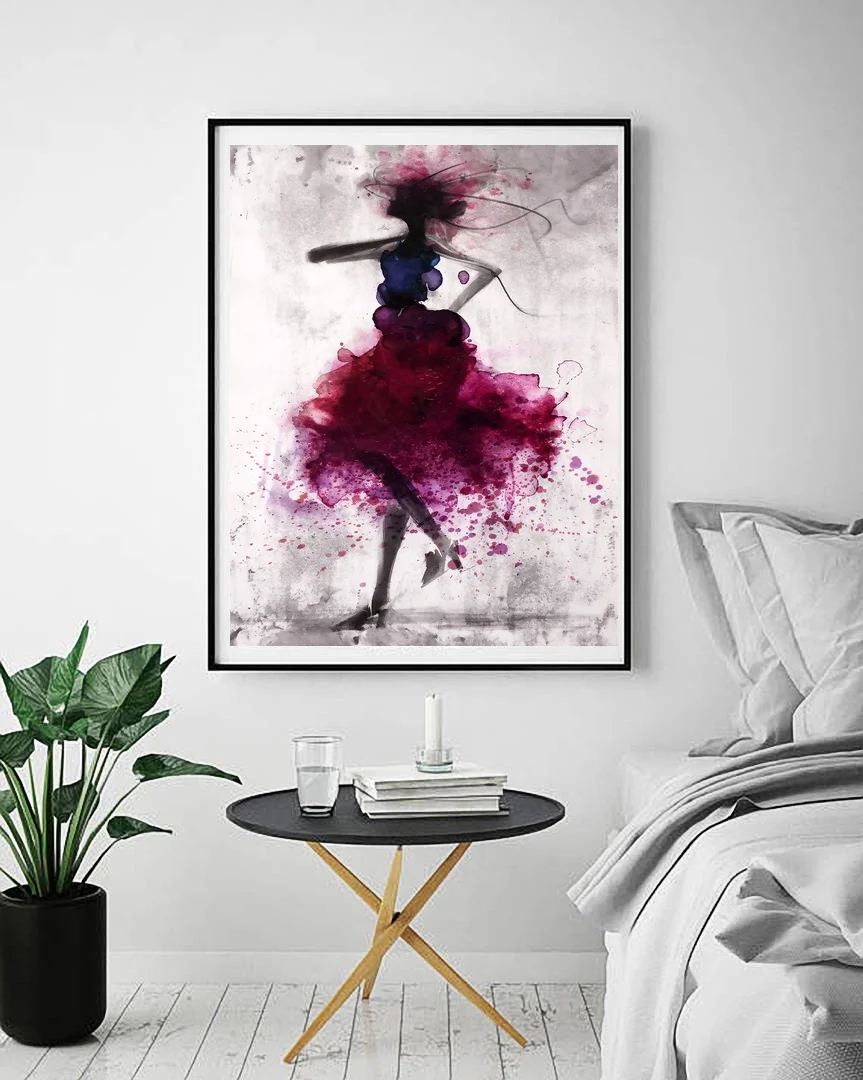 

Nordic Decor Scandinavian Abstract Ballet Wall Art Paint Wall Decor Canvas Prints Canvas Art Poster Oil Paintings No Frame