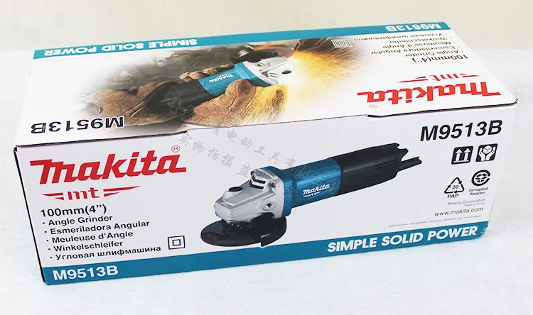 Угловая шлифовальная машина Makita M0900B/M0910B/M9506/M9509B/M9512B/9513B полировальная машина для резки