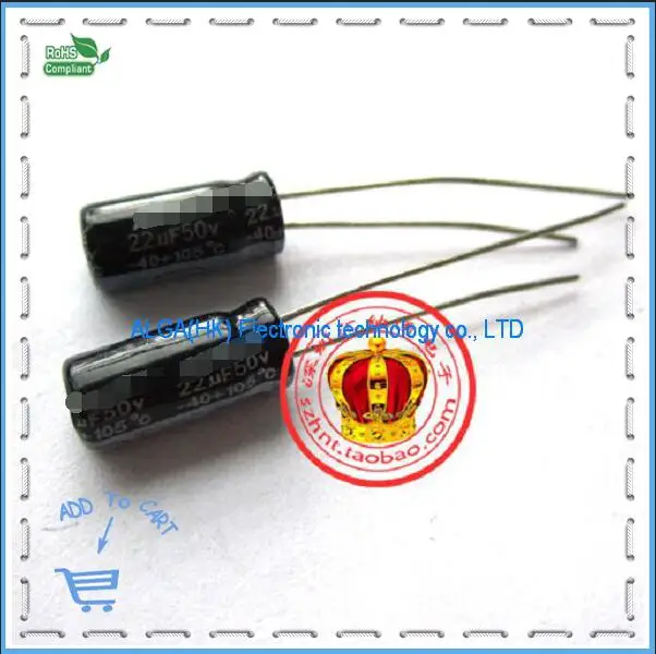 

. Качественные электролитические конденсаторы 50V22UF 22UF50V 5*11 мм