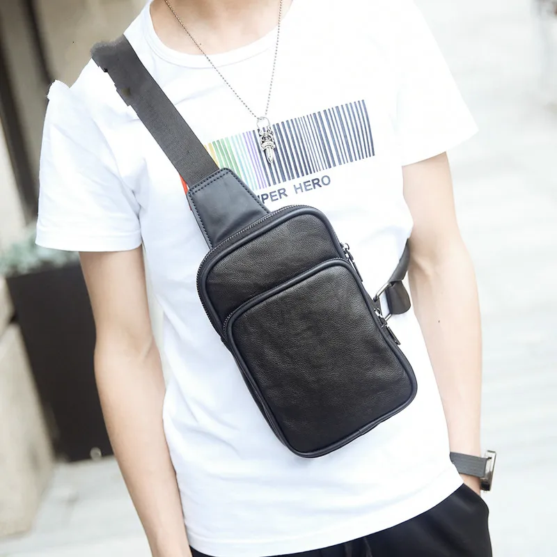 Кожаная нагрудная сумка Tidog в британском стиле для отдыха|chest bag|bag fbag fashion |