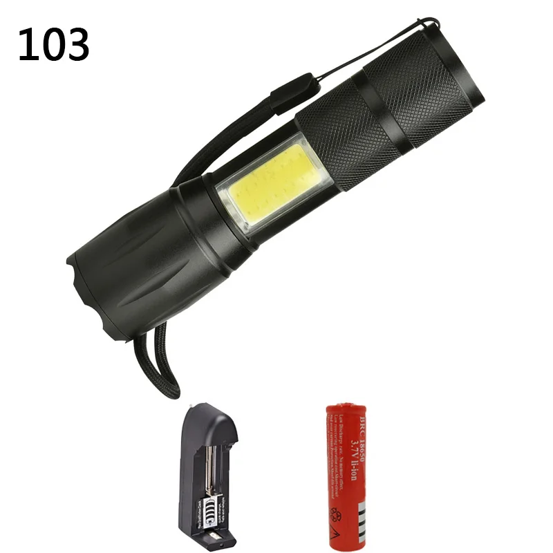 Option F Litwod z20 103 микро USB порт перезаряжаемый светодиодный фонарь XML T6 COB 5000лм 4 режима масштабируемый для кемпинга - Испускаемый цвет: Option F