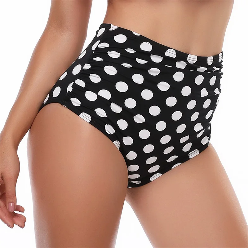 

Swimsuit Female Separate Bottom Bikinis 2020 Mujer Ruffle Bikini Tops High Waist Swim Bottoms Panties Women Swimwear Print Pants